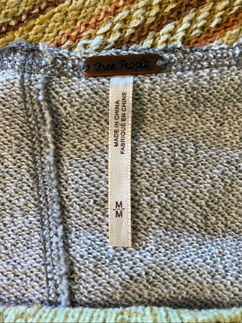 Free People Catalina Pullover Soft Sunset Combo Regular Size Medium